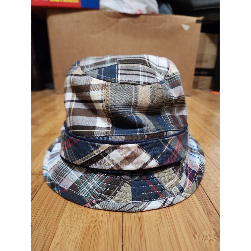Tommy Bahama Hat Bucket Mens XXL Tropical Beach Patchwork Madras Plaid Vacation